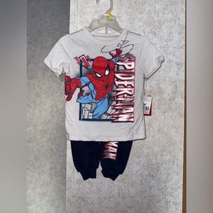 Spider-Man Kids Pajamas Set - White and Blue